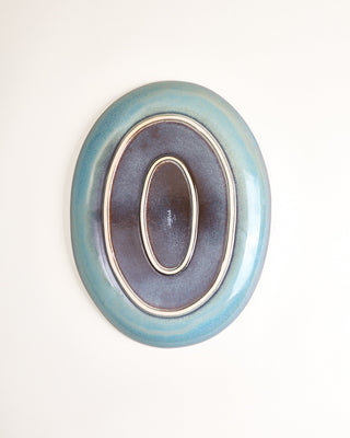 Madeira Servierplatte L oval grünblau
