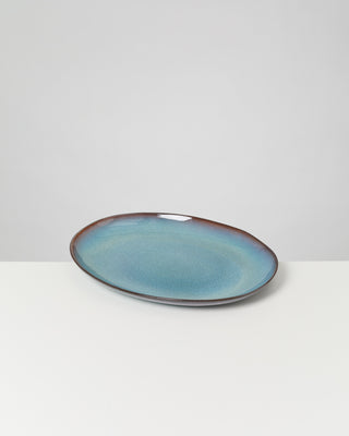 Madeira Servierplatte L oval grünblau