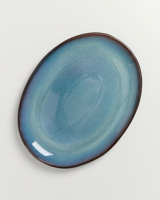 Madeira Servierplatte L oval grünblau