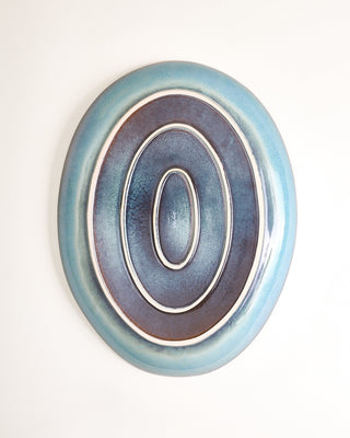 Madeira Servierplatte XL oval grünblau