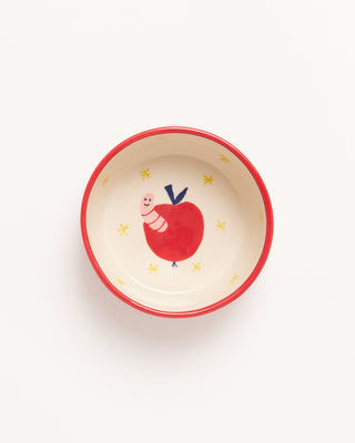 Miio Miini Müslischale modern Tasty weiß rot