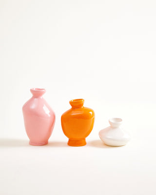 Mino - Vase S Set of 3 sand orange pink