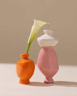 Mino Vase S 3er-Set sand orange rosa