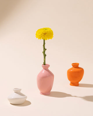 Mino Vase S 3er-Set sand orange rosa