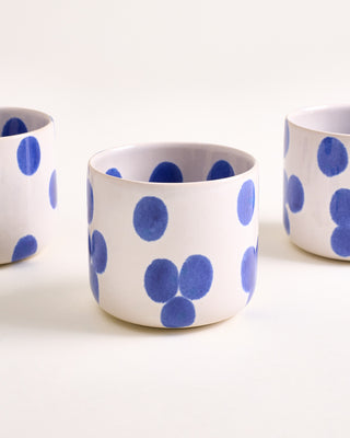 Nódoa Becher groß gepunktet blau