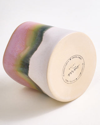 Nódoa - Small cup organic dipped pink green