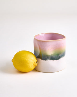 Nódoa - Small cup organic dipped pink green