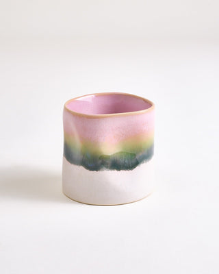 Nódoa - Small cup organic dipped pink green