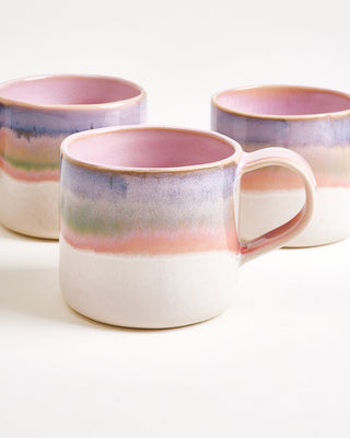 Nódoa Tasse groß dipped rosa blau