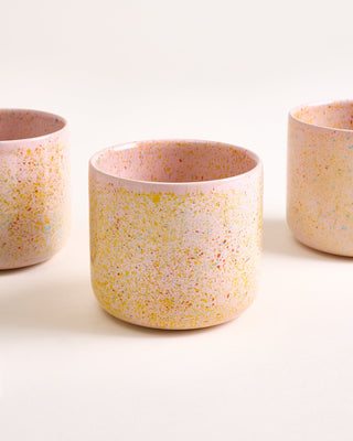 Nódoa Becher groß gesprenkelt rosa
