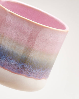 Nódoa Tasse groß dipped rosa grün