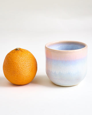 Nola Becher groß rosé blau