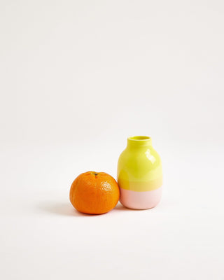 Nuno Vase S gelb rosé