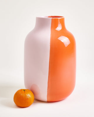 Nuno Vase L half coral rosé