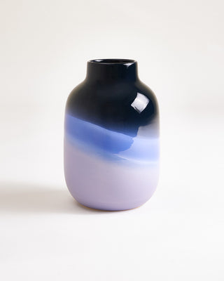 Nuno - Vase M dark blue blue