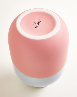 Nuno Vase M hellblau rosa