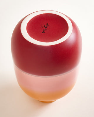 Nuno Vase M orange rosa rot