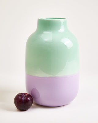 Nuno Vase L mint lila