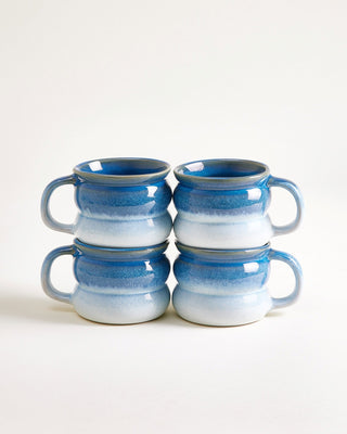 Ombra Tasse klein bubble dunkelblau hellblau