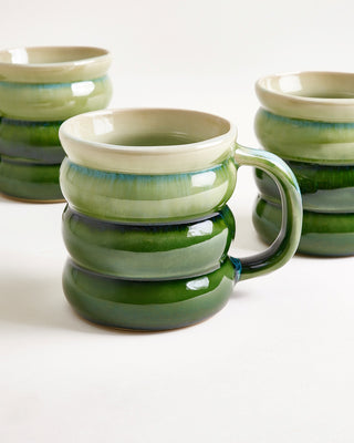 Ombra Tasse groß bubble grün dunkelgrün
