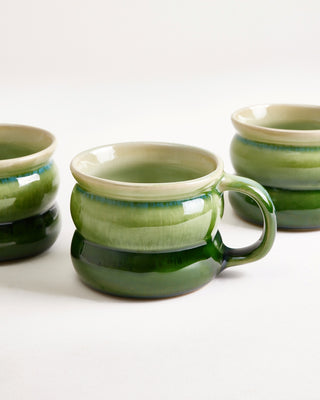 Ombra Tasse klein bubble grün dunkelgrün