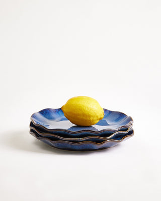 Pérola Teller klein shell dunkelblau