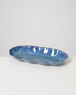 Pérola Servierplatte L shell dunkelblau