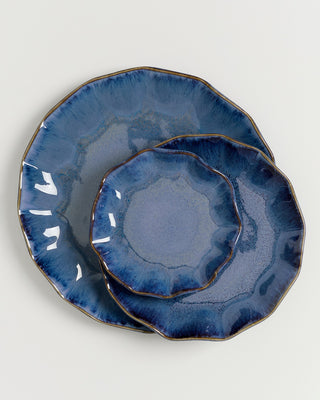 Pérola Teller klein shell dunkelblau