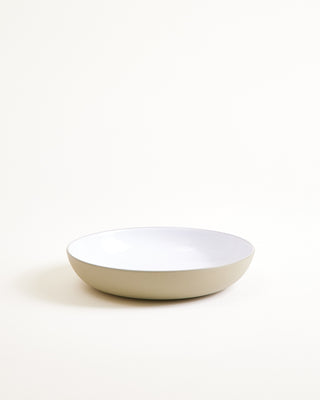 Seda - Pasta plate classic sage green white