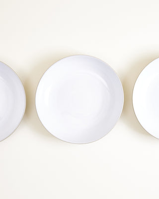 Seda - Pasta plate classic sage green white
