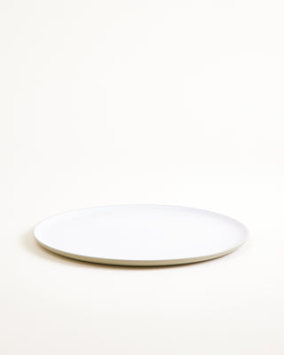Seda - Large plate classic sage green white