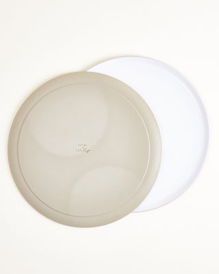 Seda - Large plate classic sage green white