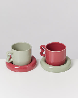 Seia Tasse & Untertasse salbeigrün