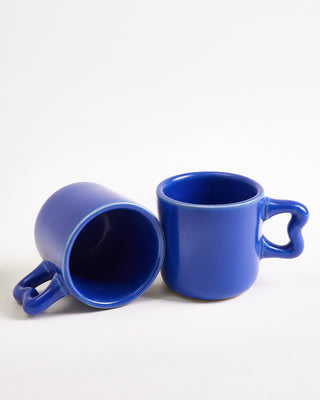 Seia - Espresso mug & Espresso saucer Heart blue