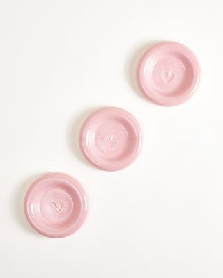 Seia Tasse klein & Untertasse klein Herz rosa