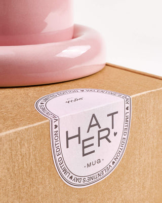 Seia Tasse & Untertasse Herz rosa 2er-Set