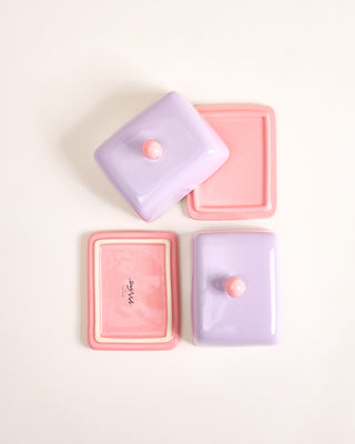 Seia Butterdose lila rosa