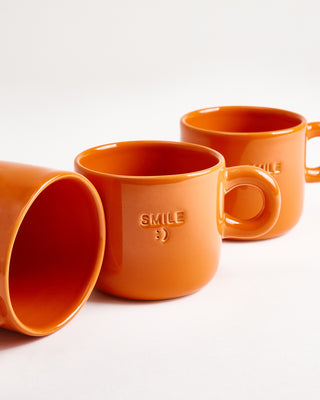 Seia Mug & Saucer Smile Orange