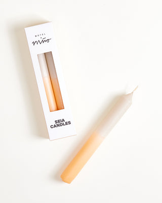 Seia Stabkerze 2er-Set peach sand