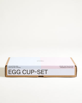 Seia Eierbecher rosa hellblau 4er-Set