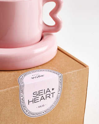 Seia Tasse & Untertasse Herz rosa