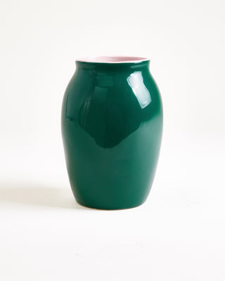 Sombra Vase M dunkelgrün rosé