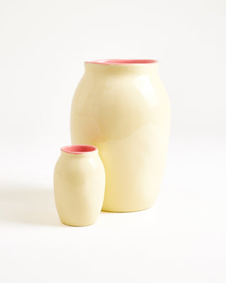 Sombra Vase S gelb rosa