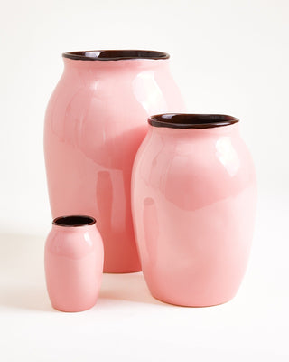 Sombra Vase M rosa braun