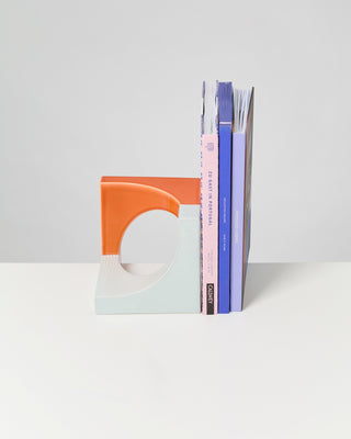 Tomar Buchstütze orange hellblau