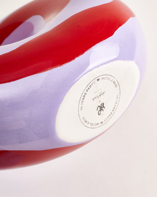 MaM x Ju Schnee Vase L lila rot