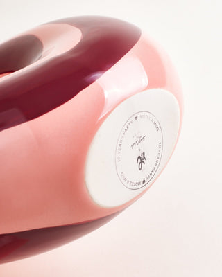 MaM x Ju Schnee Vase L rosa bordeaux