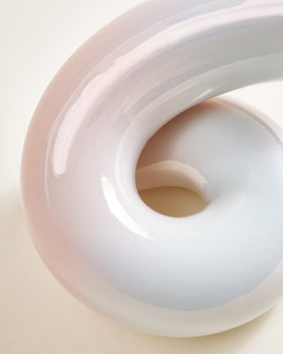 MaM x Ju Schnee Vase L rosa hellblau