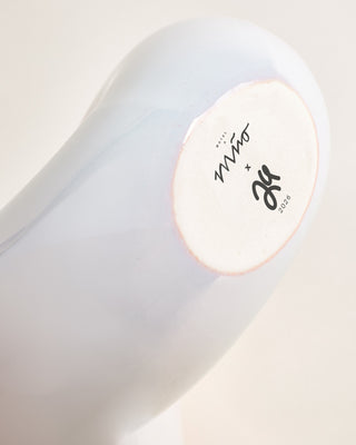MaM x Ju Schnee Vase L rosa hellblau