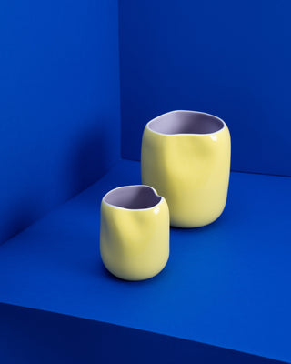 João vase L yellow lilac